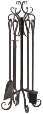 15916 Scroll Top Fireplace Tool Set, 5 Piece