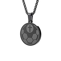 Sports necklace - Soccer Black
