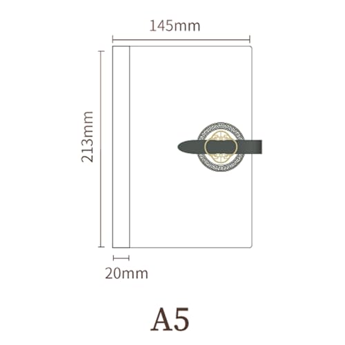 Carnet de notes cuir A5 papier 100g épais pour éviter les bavures - 2