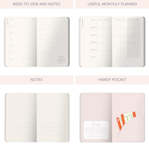 Busy B Pocket Weekly Planner Diary 2025, Compact Diary for Students Teachers, Work & More with Week-to-View Layout - Image 4
