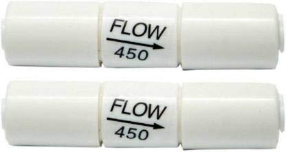 CSI INTERNATIONAL RO Flow Restrictor 1/4" – Pack of 2 | Inline Connector for RO Water Purifier |Water Filter Parts & Accessories | Below 75 GPD