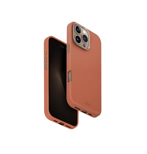 UNIQ Lyden Coque de téléphone Compatible avec iPhone 16 Pro Max (2024) 6,9", Chargeur MagClick MagClick (Terre Cuite)