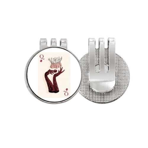Marqueur de balle de golf Q Pattern avec clip émail magnétique no/no pour chapeau