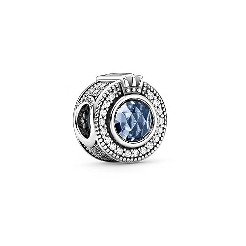 Charm Corona Pandora Azul Brillante el regalo de aniversario perfecto
