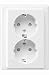 Produktbild Merten meg2420  1419 Typ F (Schuko) White Outlet Box  Nani Boxes