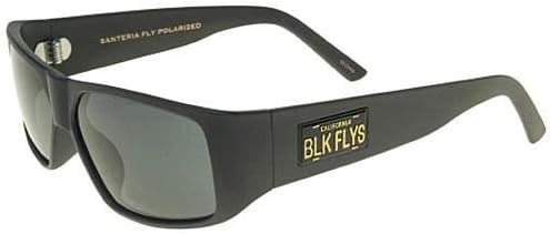 Black Flys Men's Santeria Fly (cali Plate) Polarized Shield Sunglasses, matte black, 58 mm