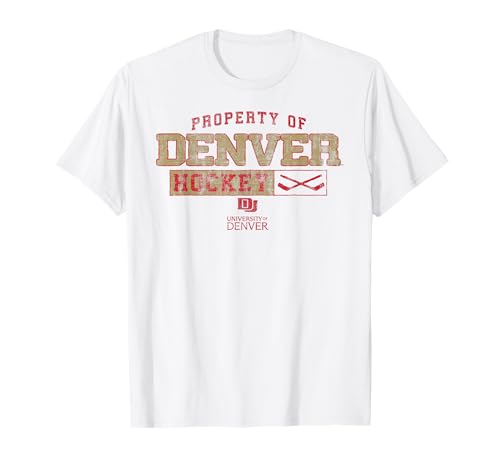 Denver Pioneers Hockey Vintage Property Officially Licensed T-Shirt