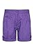 Mountain Warehouse Short Shore pour Enfants - 100 % Coton, Short Long pour Les Vacances, Respirant, Short de Plage à Retrousser - Parfait pour l'été en Voyage Violet foncé 3-4 Ans