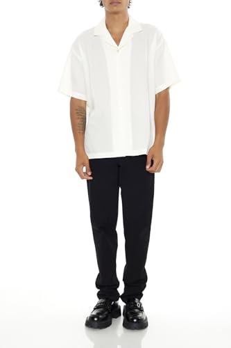 Chemise à col cubain en rayonne texturée de qualité supérieure - 2