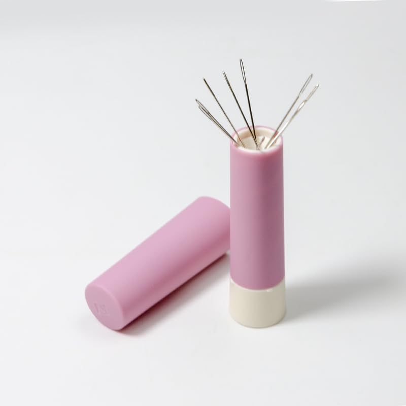 BEN YEDD Lipstick Type Rotary Needle Tube Needle Storage Magnetic Suction Needle Storage (red-Purple)