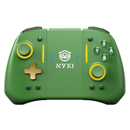 Image of NYXI Hyperion Pro Wireless Controller for Switch /Switch OLED, Hyperion switch controller with Hall Effect Joystick, Programmable, 6-Axis Gyro, Turbo, Vibration (Green)