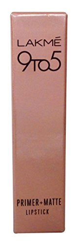 Image of Lakme 9 to 5 Primer + Matte Lip Stick, MR6 Vermilion Fired, 3.6g