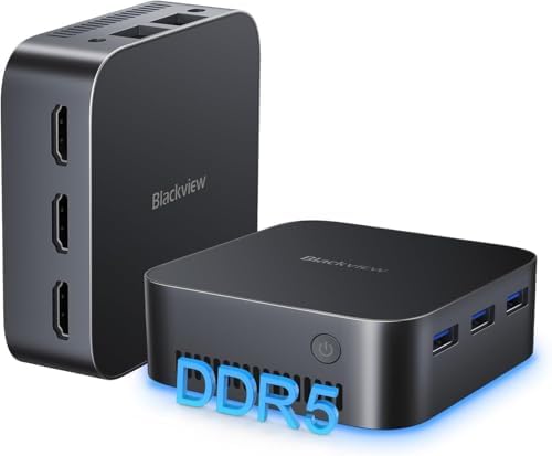 Blackview MP80 Mini PC, Intel 12th N95, 16GB LPDDR5 512GB SSD, 4K...