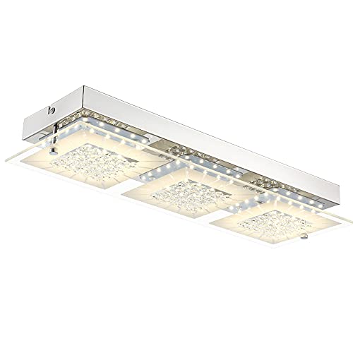 Best Cyber Monday 🔥 LED Flush Mount Light Fixture with 3-Light,Minimalist Glass Ceiling Lamp Dimmable Morden 18 Inch Crystal Chandelier 1980LM 4000K Daylight White Ceiling Wall Light for Kitchen Island, Porch,Bedroom One-Day Sale: Up to 40% Off LED Flush Mount Light Fixture with 3-Light,Minimalist Glass Ceiling Lamp Dimmable Morden 18 Inch Crystal Chandelier 1980LM 4000K Daylight White Ceiling Wall Light for Kitchen Island, Porch,Bedroom