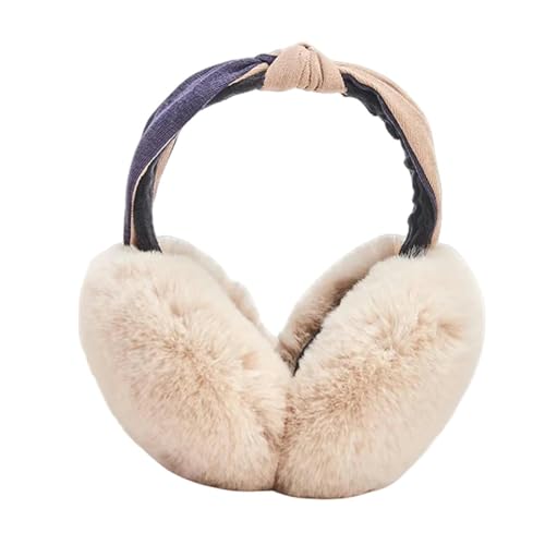 Cache-oreilles hiver pour femme bicolore et mignon