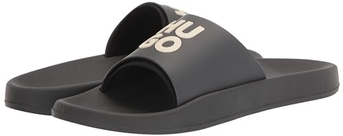 Image of HUGO Men's Stacked Logo Slide Sandal