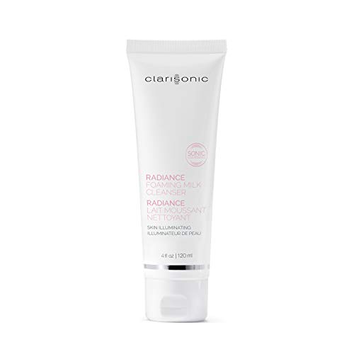 Clarisonic Gentle Radiance Foaming Milk Cleanser | Skin Brightening Face Wash for Dry Skin | 4 Ounce