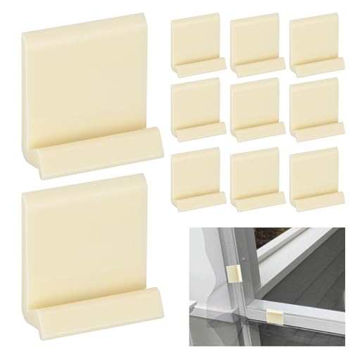 30PCS Screen Clip System 2cm Screen Repair Clips for Rescreening Pool and Patio Flat Spline Only Replacement Window Screen Installer Clips Frame Center Brace Privacy Screen Mounting Tabs