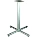 Bistro-Height X-Leg Table Base, Metallic Silver - 32 x 40.75 in.