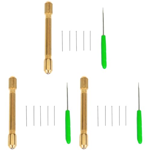Outils de rerooting poupée avec manche cuivre et aiguilles durables