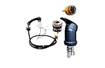 Black Orginal Hair Salon wash Basin Mixer taps with Hairdressing Shower Head Shampoo Bowl Sprayer Hairdressing Salon Basin Showerhead Sink Tap Mixertap(Tool Free Installation Save Plumber Cost)