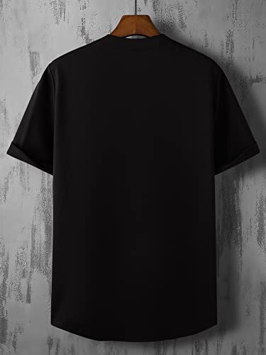 Gorglitter Men's Graphic Print Baseball Jersey Short Sleeves Button Down T-Shirt White X-Large #TOP1