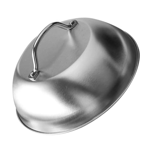 BAZEITFLOW Tapa De Sartenes De Inoxidable Cubierta Redonda Para Cocción y Bbq Utensilio De Cocina Práctico y Duradero Para Cocinas De Inducción y Uso Diario