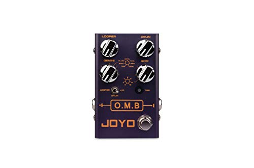 Joyo R-06 O.M.B Looper/drum, 40 minutos de cooperación, sincronizada con los patrones de batería integrados en diferentes estilos, como tu propia banda de un hombre (OMB).