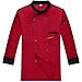 Chef Jacket for Men Unisex Chefs Coat Work Jackets for Men Women Long Sleeve Cook Shirts Restaurant Kitchen Food Service Uniform