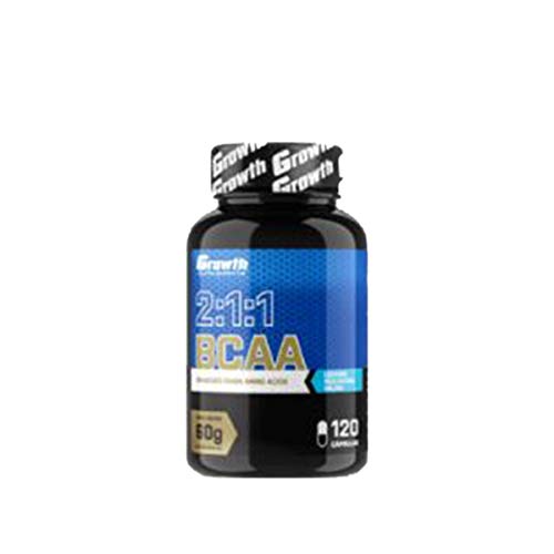 Bcaa 2:1:1 Aminoácidos 120 Cápsulas - Growth Supplements