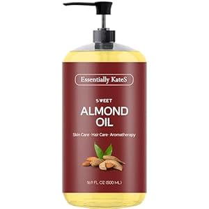 Essentially KateS Sweet Almond Oil 16 oz – 100% Pure and Natural and Cold Pressed