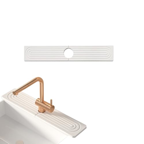 Kitchen Sink Splash Guard, Stone Sink Mat, Faucet Mat for Kitchen Sink, Drying Faucet Pad, Stone Faucet Mat, Faucet Splash Guard for Bathroom Counter, for Kitchen Sink, for Kitchen and Bathroom