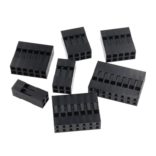Carcasa de plástico con conector de cable doble de 2,54 mm y 2x8 pin 5