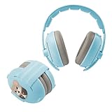 MuffyMouse Lärmschutz Kopfhörer Kinder 3 bis 48 Monate - Gehörschutz Baby 25dB Geräuschreduktion - extraweiche Baby Ohrenschützer mit elastischem und verstellbarem Kopfband (Blau)