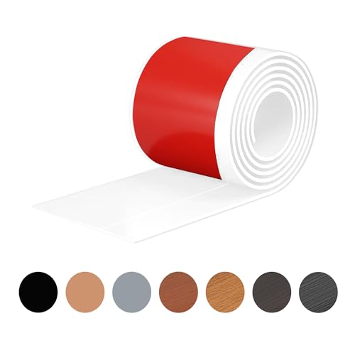 White Wall Molding Trim 6 Inch x 10 Feet Wall Base Baseboard Molding Trim Flexible Self Adhesive Rubber Moulding Trim Peel and Stick Design Home Decoration Skirting Line