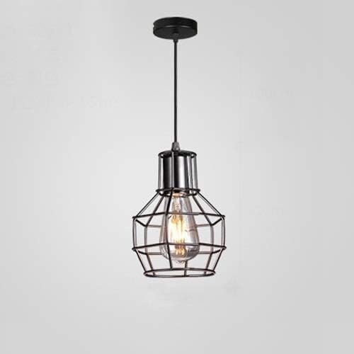 KeephenEU Luces de Techo Retro Jaula de iluminación Colgante rústica lámpara de Techo Colgante Industrial en V Innovate