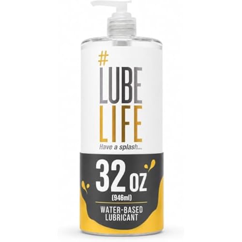 LUBELIFE Water-Based Lube – Personal Lubricant for Men, Women & Couples, Travel Size, Non-Staining, Easy Clean-Up, Toy-Safe, 32 Fl Oz