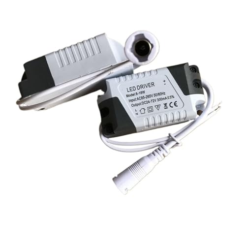 Driver LED 300mA transformador panel plafon downlight fuente alimentacion 18W 6