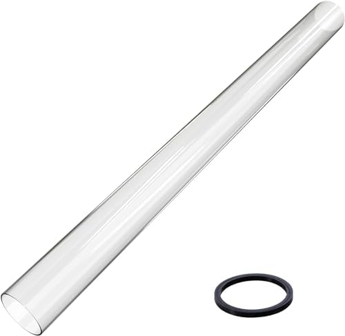 Outdoor Heater Glass Tube: Which One Will Keep You Warm This Winter? 8 Patio Heater Glass Tube Replacement, 49.5 x 4" Replacement Parts with Ring, Outdoor Replacement Parts for 4-Sided Pyramid Heater, Glass Tube Model for GSH, BFC, HLDS01, WH-H90