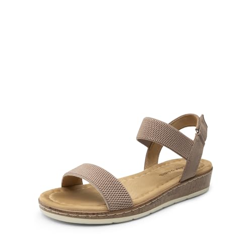 Image of DREAM PAIRS Women's Low Wedge Casual Sandals