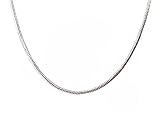 Sterling Silver Snake Chain Necklace Round (14