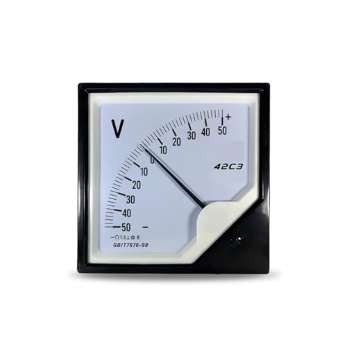 Voltmètre CC 42C3 bidirectionnel ±350V à aiguille pour contrôle précis de polarité