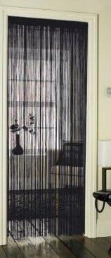 Tassel Fringe Black Hanging String Partition Divider 90x200cm Wall Door Curtain