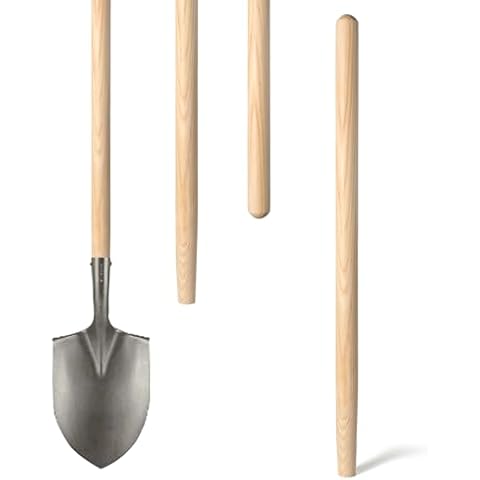 1 Pcs Shovel Handle Replacement 41" Length, 1-1/2" Diameter, Strong Hardwood Solid Ash Wood Straight Handle for Long D Handle Shovels Garden Tool Cover