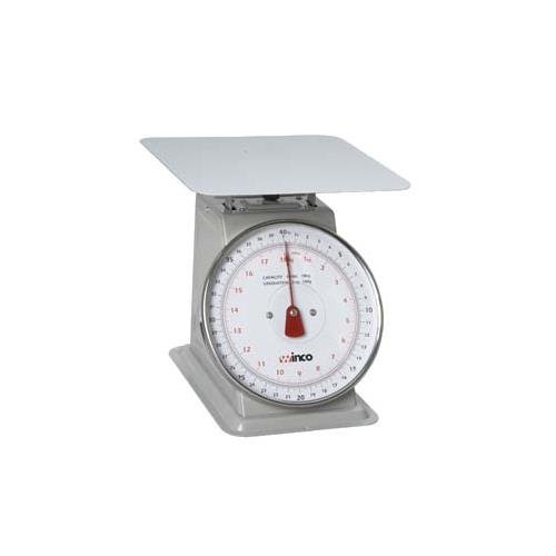 Winco SCAL-840 Báscula de 40 lb con plataforma de acero miniatura 1