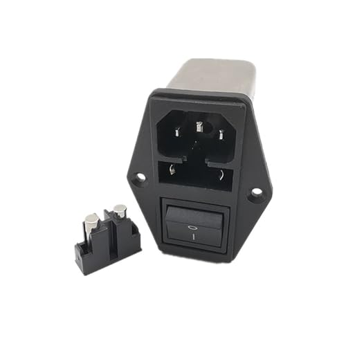 1 Pcs AC Socket Fuse Switch Filter CW2B-06A-T CW2C-10A-T CW2A-10A-T(CW2C -10A -T -F2 10A Double Fuse)