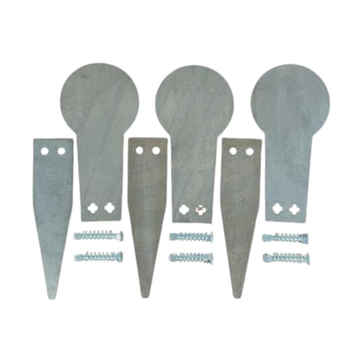 ShootSteel Economy Static Popper Package of 3, silver