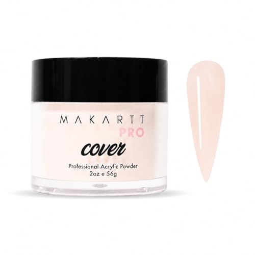MakarttPro Acrylic Powder 2oz Long-Lasting Durable Formula for Nail Extensions & Nail Art Easy for Salon & Home Use (Vanilla Cream 2oz)