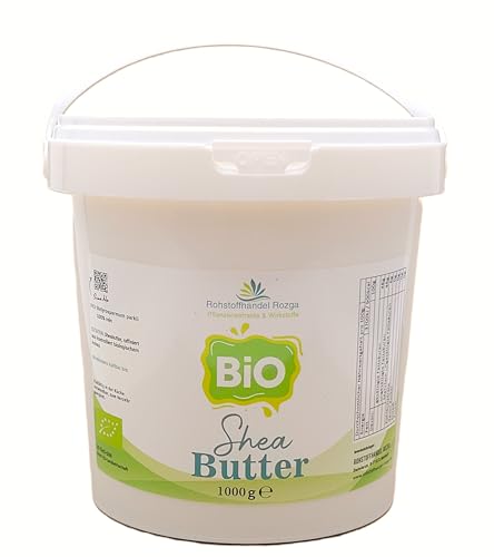 Sheabutter BIO 1000 g 100% rein Karitebutter parfümfrei & vegan in bester Lebensmittelqualität