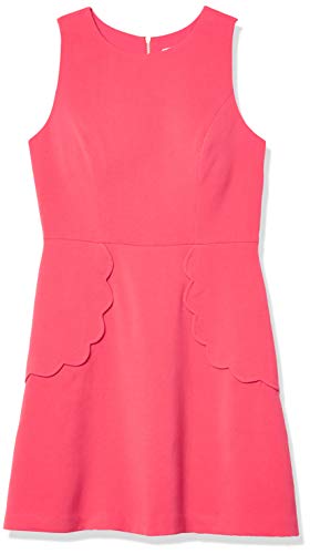 Eliza J Women's Fit-and-Flare Dress with Scallop Detail - Pink - 14